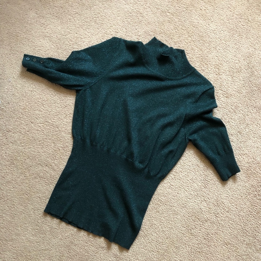 Green shimmer top